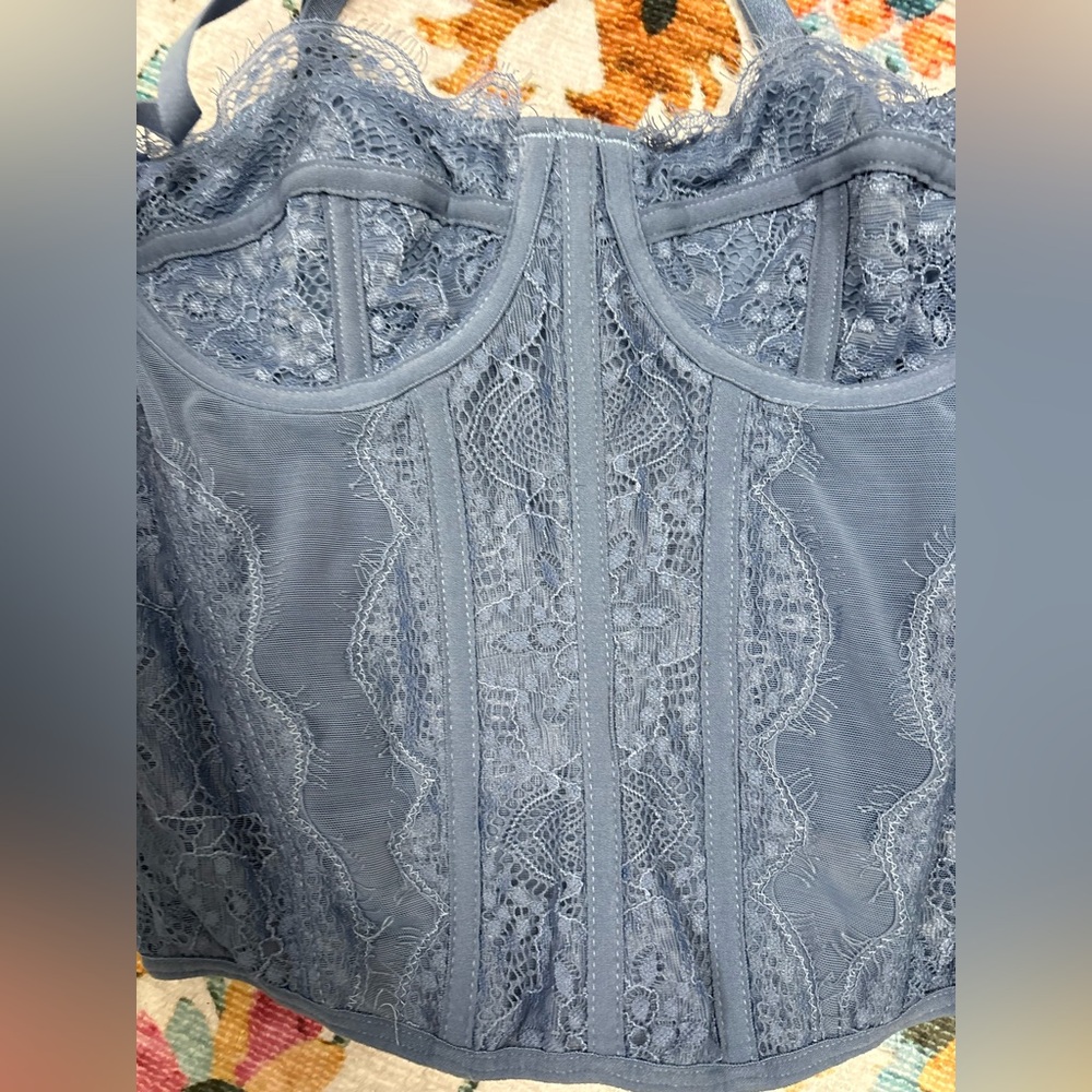 Urban Outfitters Blue Corset Top - Picture 4 of 5